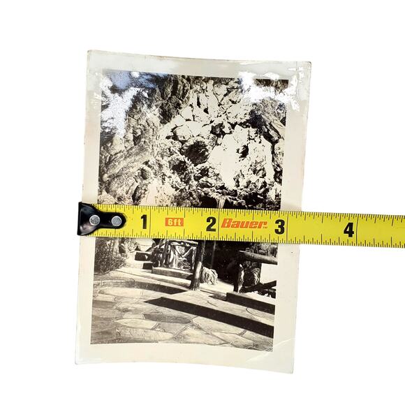 Vtg Portrait Grotto in Pasadena B&W Monochrome Photography 1940s Found Snapshot - Picture 4 of 4
